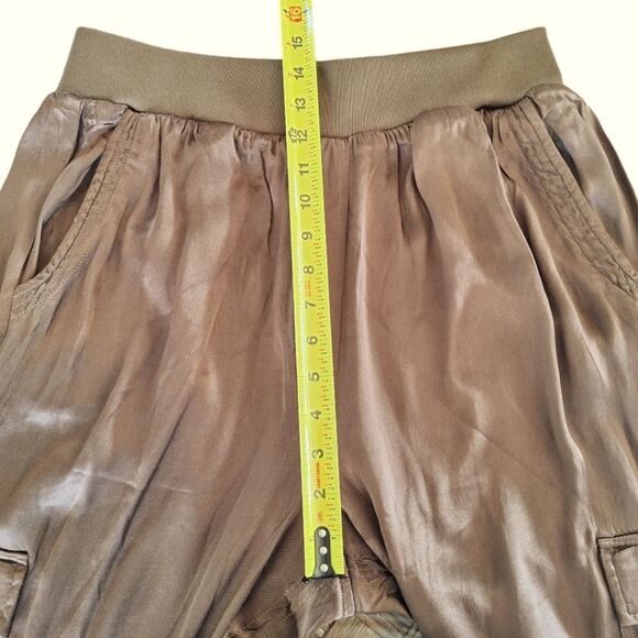 Pistola Pull On Slinky Cargo Pant Straight Leg Mocha Brown XL Trouser Unworn - Picture 11 of 14